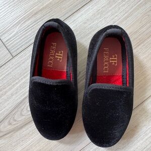 FERUCCI CHILDREN KIDS BLACK VELVET LOAFER SIZE 8 TODDLER